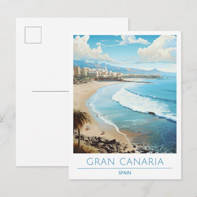 Cartão Postal Espanha Gran Canaria (Frente/Verso)