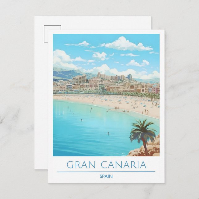 Cartão Postal Espanha Gran Canaria (Frente/Verso)