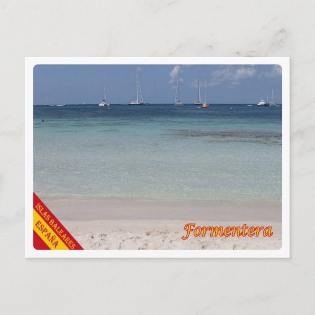 Cartão Postal Espanha - Ilhas Baleares - Formentera - (Frente)