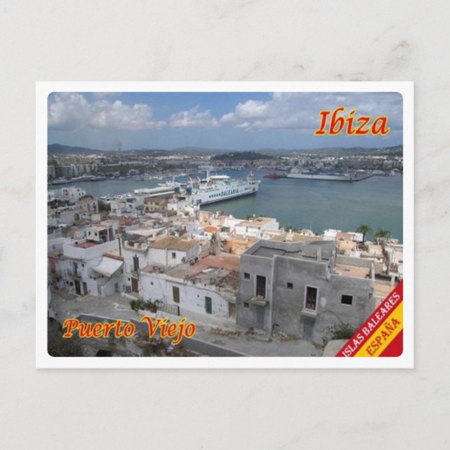 Cartão Postal Espanha - Ilhas Baleares - Ibiza - Eivissa - (Frente)