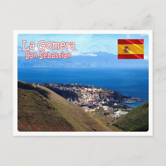 Cartão Postal Espanha - Ilhas Canárias - La Gomera (Frente)