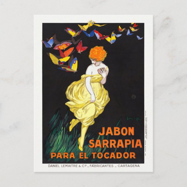 Cartão Postal Espanha Jabon Sarrapia 1930 (Frente)