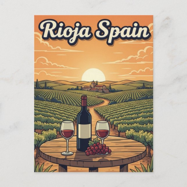 Cartão Postal Espanha La Rioja (Frente)