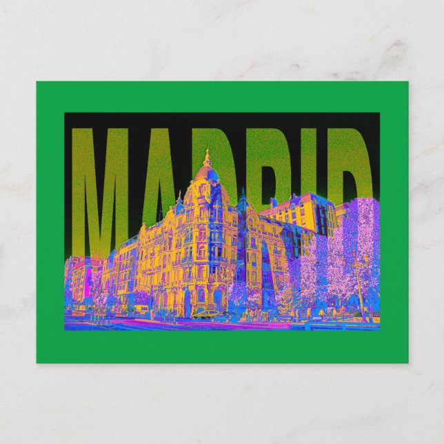 Cartão Postal espanha madri (Frente)