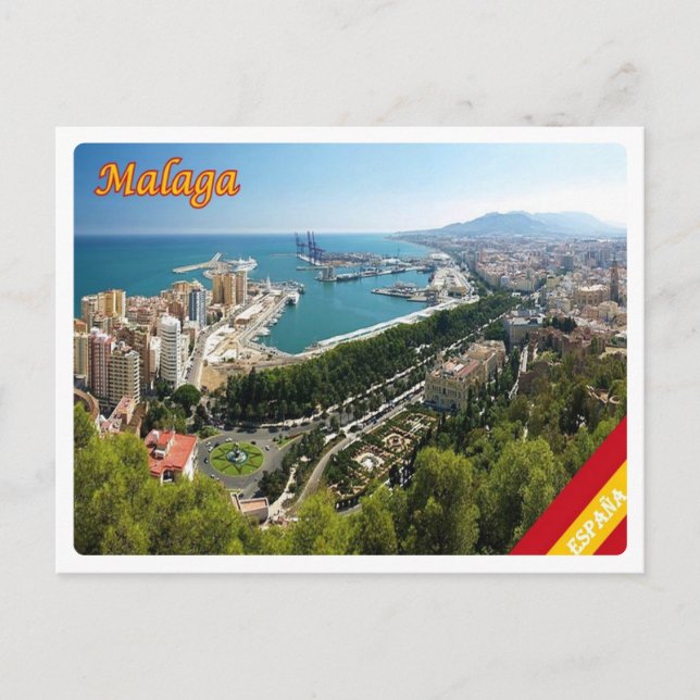 Cartão Postal Espanha - Málaga - (Frente)