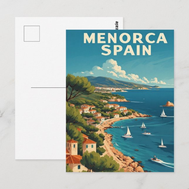 Cartão Postal Espanha Menorca (Frente/Verso)