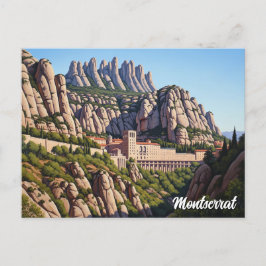 Cartão Postal Espanha Montserrat