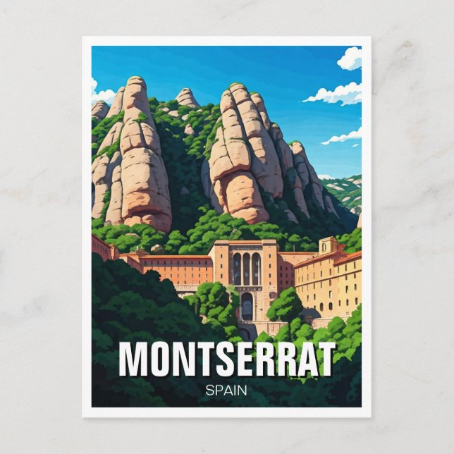 Cartão Postal Espanha Montserrat (Frente)