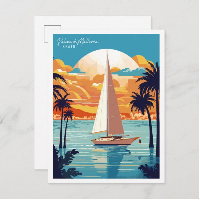 Cartão Postal Espanha Palma de Maiorca (Frente/Verso)