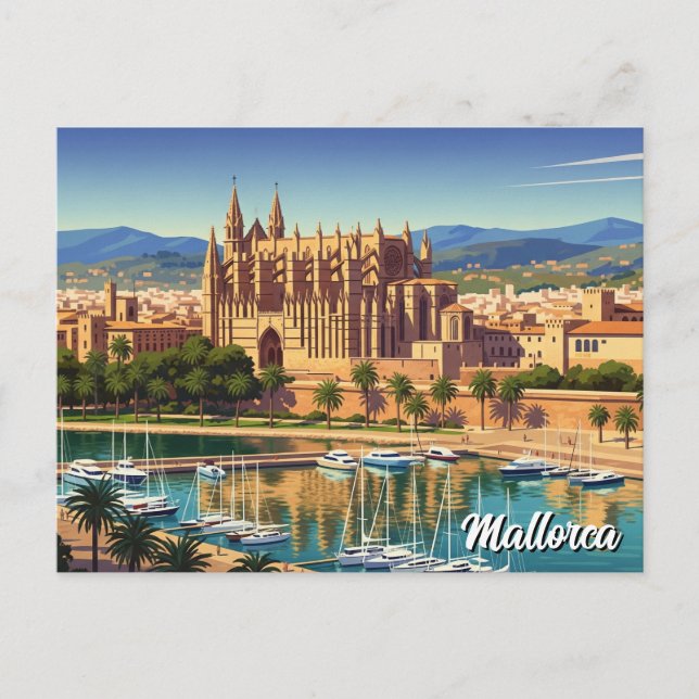 Cartão Postal Espanha Palma de Maiorca (Frente)