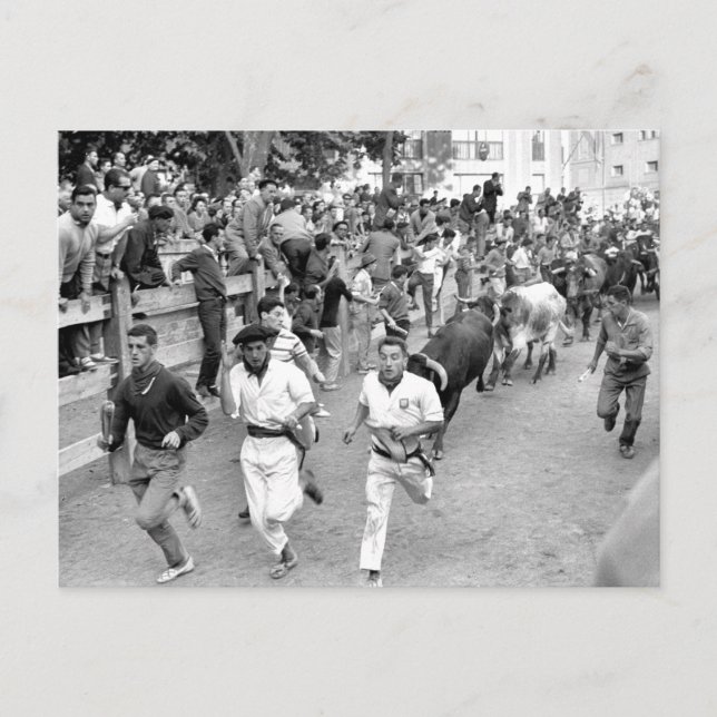 Cartão Postal Espanha Pamplona dos Bulls (Frente)