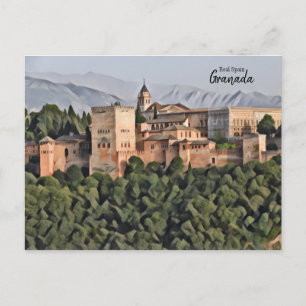 Cartão Postal Espanha Real - Granada