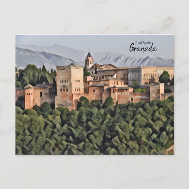 Cartão Postal Espanha Real - Granada (Frente)