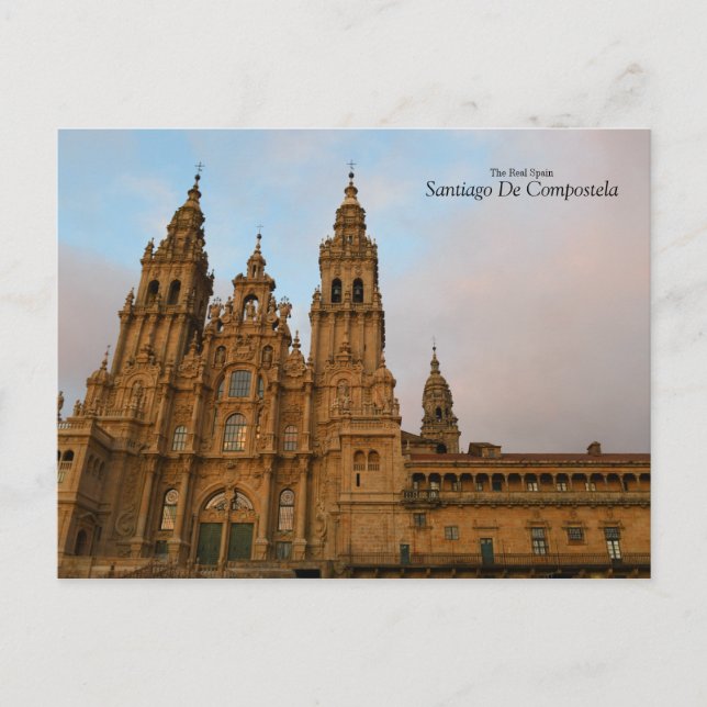 Cartão Postal Espanha Real - Santiago De Compostela (Frente)