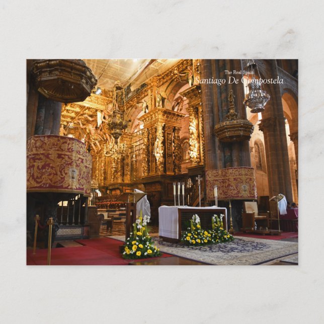 Cartão Postal Espanha Real - Santiago De Compostela (Frente)