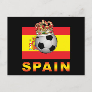 Cartão Postal Espanha Rei De Futebol