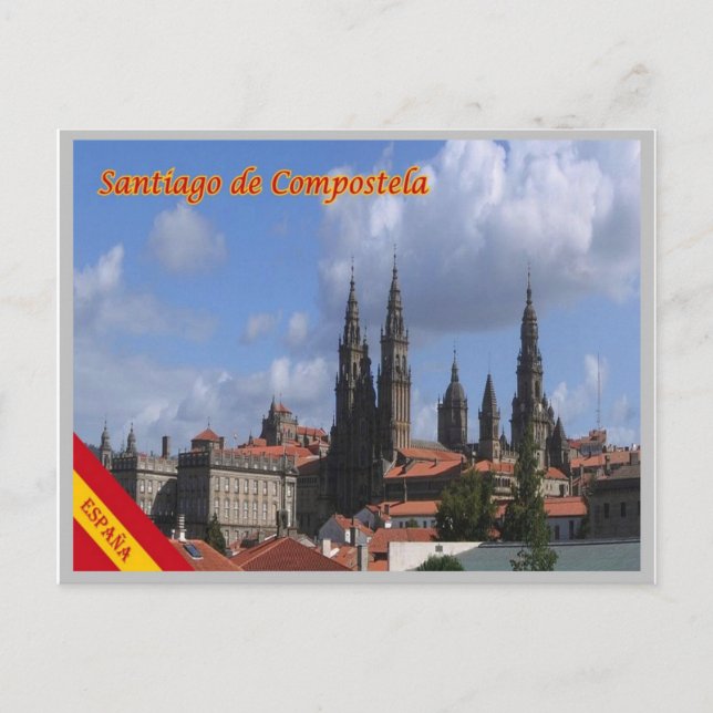 Cartão Postal Espanha - Santiago de Compostela - (Frente)