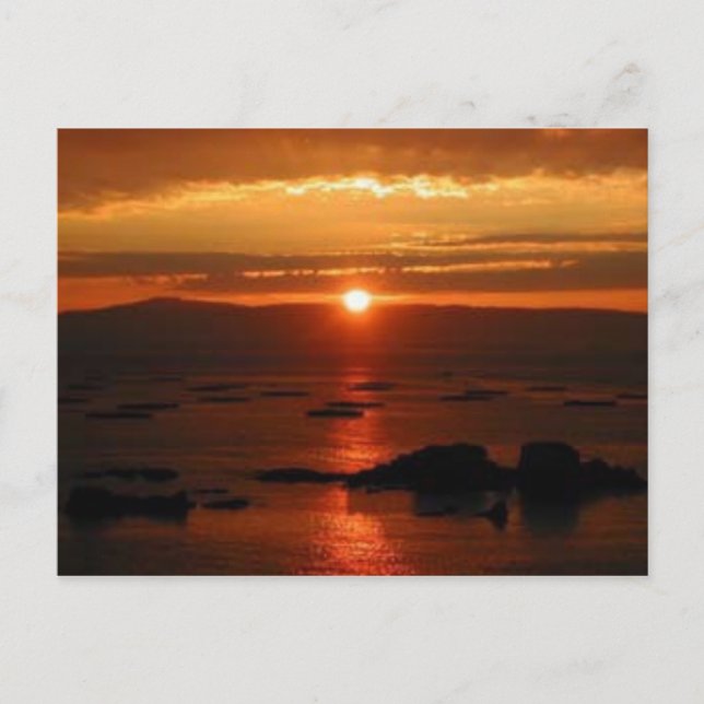 Cartão Postal Espanha sunset (Frente)