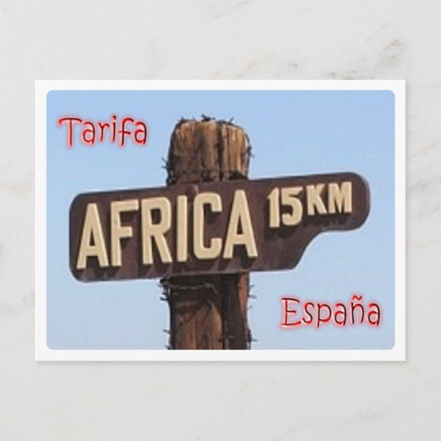 Cartão Postal Espanha - Tarifa - Sinal - (Frente)