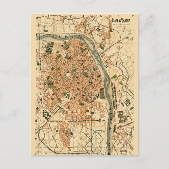 Cartão Postal Espanha Valencia 1904 (Frente)