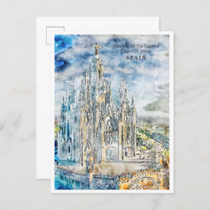 Cartão Postal Espanha viagens vintage