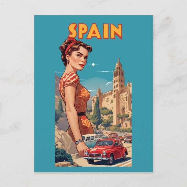 Cartão Postal Espanha Vintage (Frente)