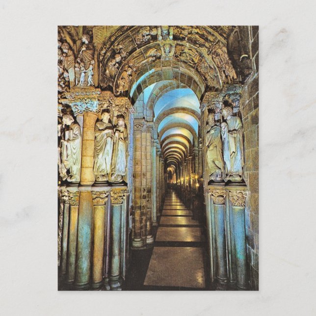 Cartão Postal Espanha Vintage, Santiago de Compostella (Frente)