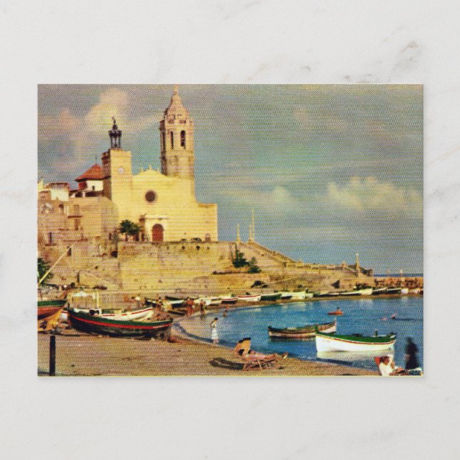 Cartão Postal Espanhas, pontes, catedral e frente de água (Frente)