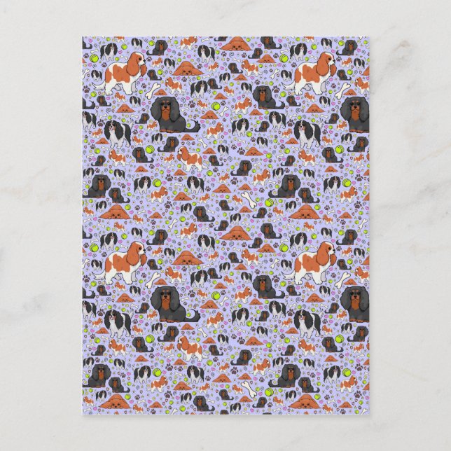 Cartão Postal Espanhóis em Roxo (Frente)