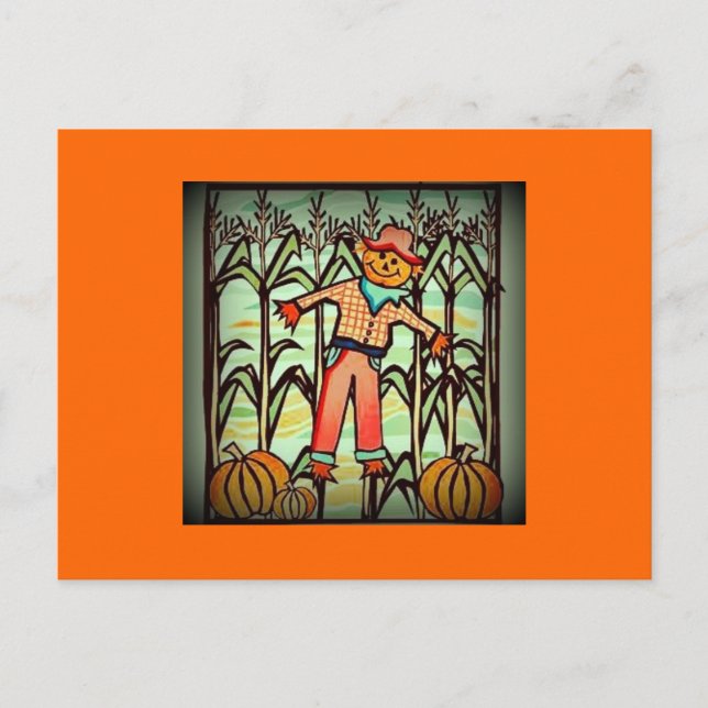 Cartão Postal Espantalho Vintage (Frente)