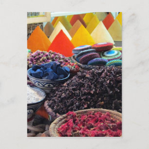 Cartão Postal Especiarias de mercado