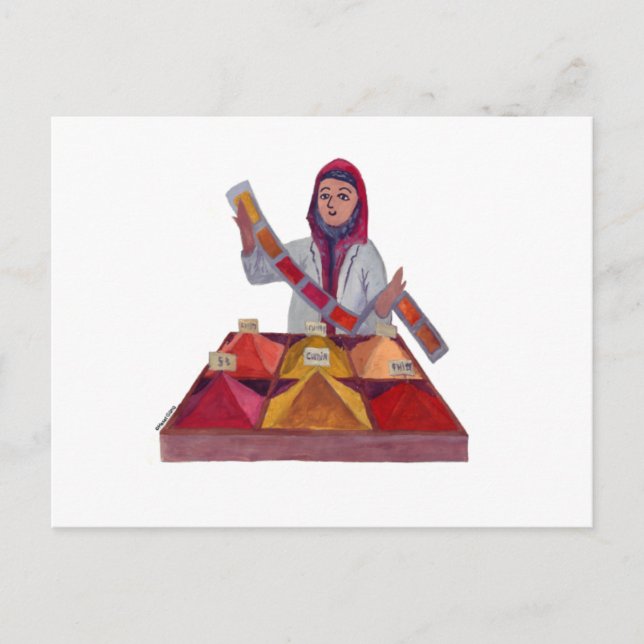 Cartão Postal Especiarias Turcas (Frente)