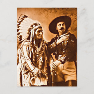 Cartão Postal Espectáculo do Oeste Selvagem de Buffalo Bill do T