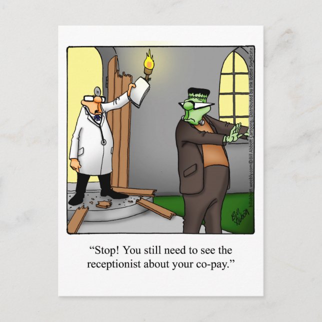 Cartão Postal "Espectickles" com Cartão-Postal Bem Humor (Frente)