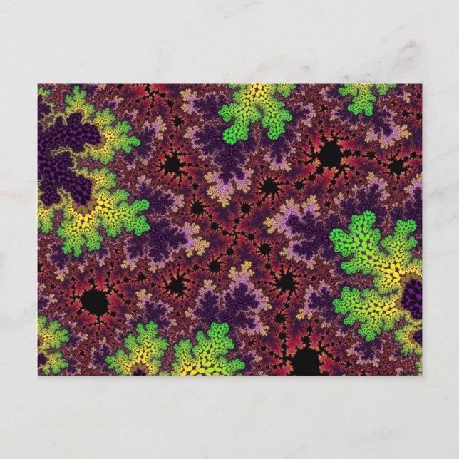 Cartão Postal Espectro Verde e Roxo (Frente)