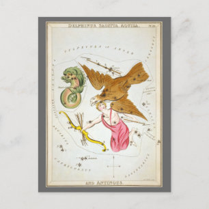 Cartão Postal Espelho da Urânia, Mapa Celestial da Astronomia Vi