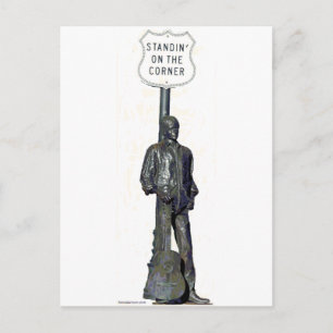 Cartão Postal Espera no canto do "O"! em Winslow Arizon