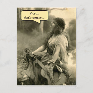 Cartão Postal "Espera...Que não é lua" Que o quarto esteja conti