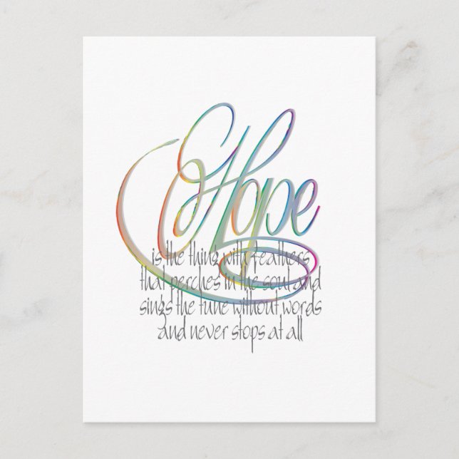 Cartão Postal Esperança (Frente)