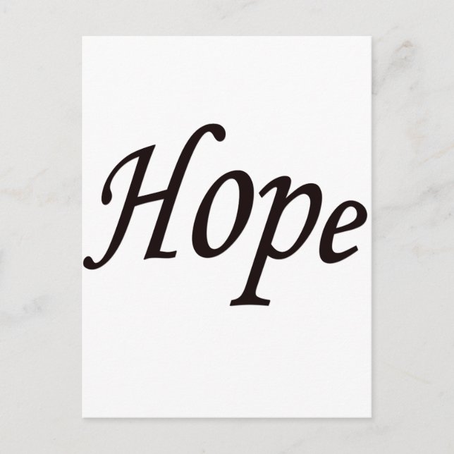 Cartão Postal esperança (Frente)
