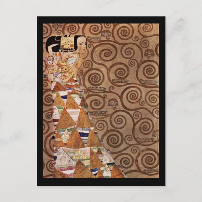 Cartão Postal Esperança de uma linda mulher (Frente)