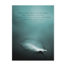 Esperança é a coisa com penas postais