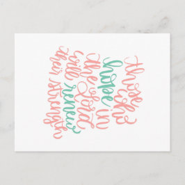 Cartão Postal Esperança no Cartaz do Senhor