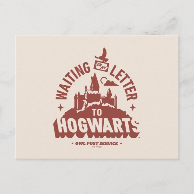 Cartão Postal Esperando minha Carta para HOGWARTS™ (Frente)