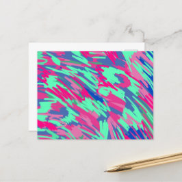 Cartão Postal Esperando por Primavera Abstrato de Arte