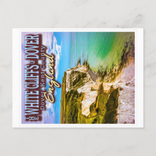 CARTÃO POSTAL ESPERAS BRANCAS DA PORTA - DOVER KENT ENGLAND 
