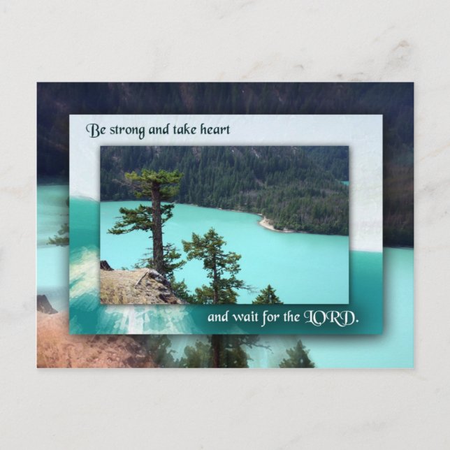 Cartão Postal Espere pelo LORD (Frente)