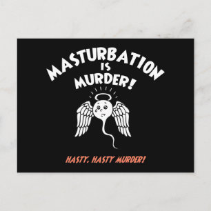 Cartão Postal Espermicida! Mão Vermelha!