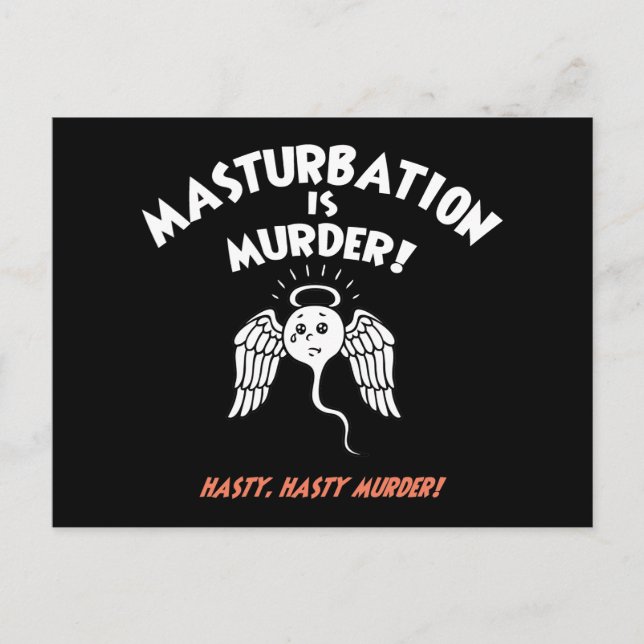 Cartão Postal Espermicida! Mão Vermelha! (Frente)