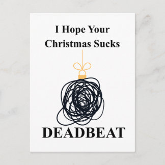 Cartão Postal Espero que o seu Natal seja uma droga